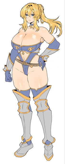 防御力が低い女戦士のデザインは楽しいです