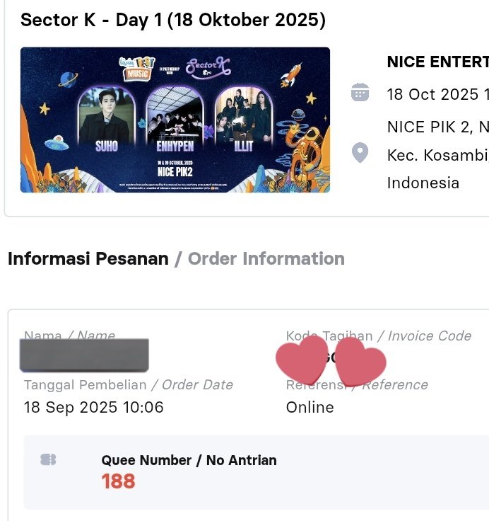 heeyeonkook's tweet photo. TAI @niceventsid 

Masa secure di jam yg sama, tapi QN nya bagaikan langit dan bumi anjingggg😭😭😭 PRESALE LOH INI

"Berdasarkan payment"
Nyenyenye, ini dua2nya langsung payment begitu secure😊

ASTAGFIRULLAH

qn sector K https://t.co/Vvbs6vgstY
