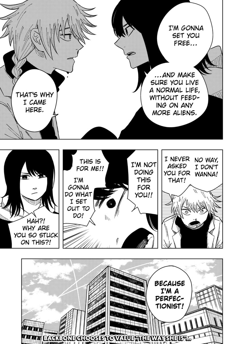 <a href="/SargentUniverse/">Sargent la Alquimista (COMS. OPEN) 🏳️‍⚧️☀️🇪🇺</a> Como dije, una aprendera a dejar de vivir por los demas y vivir por ella y la otra aprendera a vivir mas por otros y menos por su ego... ¡DIOS ESTO SE PONE BUENO! ¡NO QUIERO VER MAS A KITAMI SI ES PARA LA TRAMA DE LOS ALIENS! 🤧💚💚💚