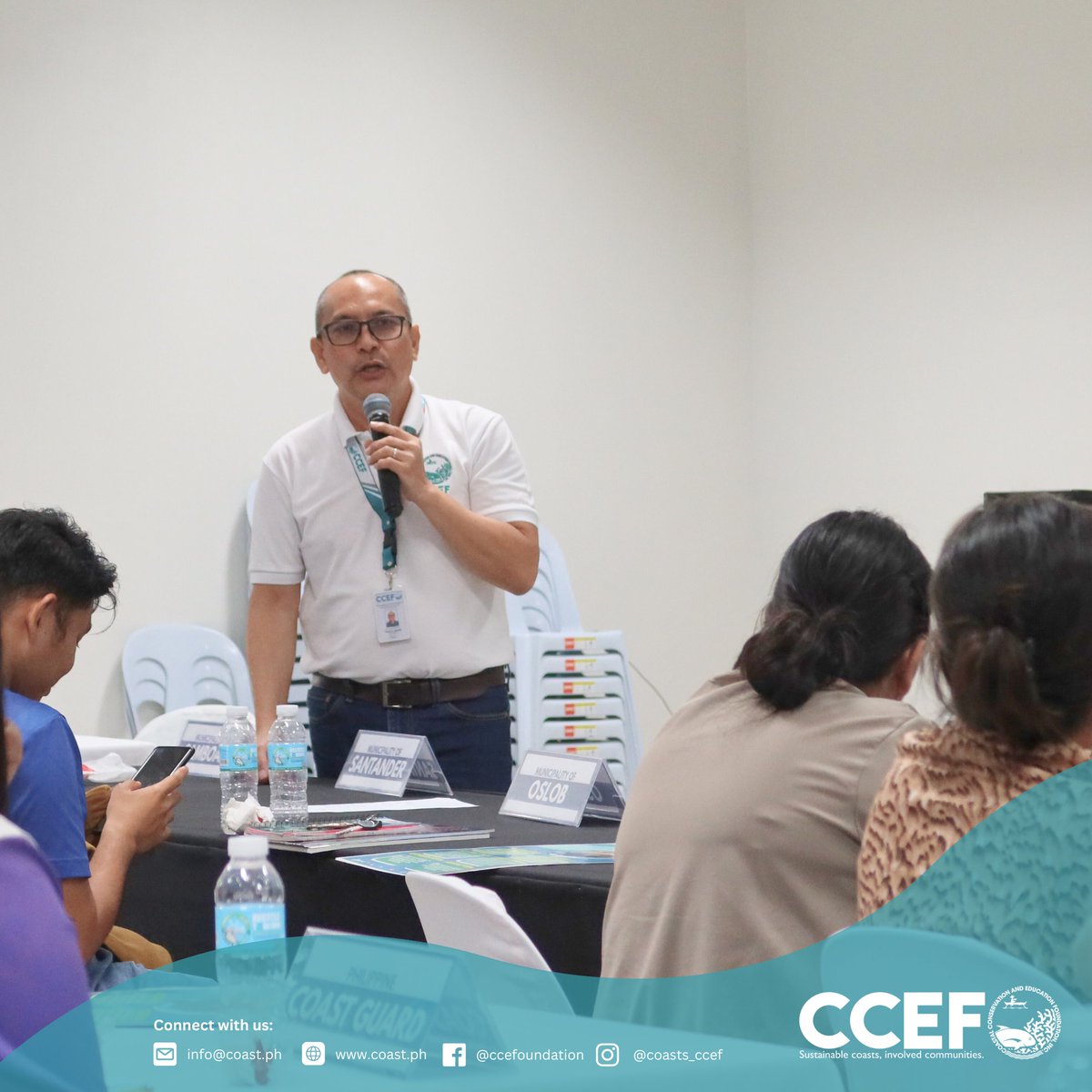 CCEF_PH's tweet image. September  25, 2025 | Oslob, Cebu - Through the support of the Unico Conservation Foundation under NMCLAP, SCCRMC gathered to strengthen inter-LGU collaboration for marine protection.

𝘙𝘦𝘢𝘥 𝘮𝘰𝘳𝘦: coast.ph/ccef-news/09/s…