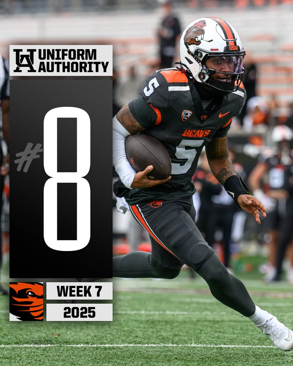 UniAuthority's tweet photo. #UniAuthority Week 7 Uniform of the Week:
8. @BeaverFootball 

#UAWeek7 | @beaverequipment https://t.co/nuyz45U6yV