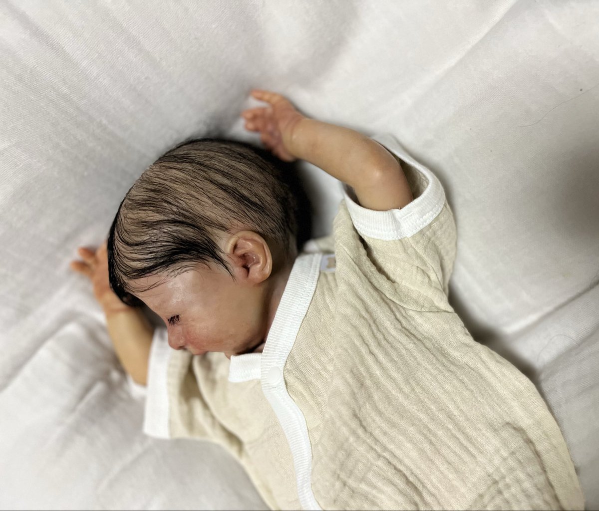 ice3dolls's tweet photo. 主人から少し驚かれながらも制作しました 🫣
制作も投稿も幼い子の形と思えば確かにとても繊細なジャンルだと思います⋆*

#リボーンドール
 #reborndoll https://t.co/SM6zZdkg4K