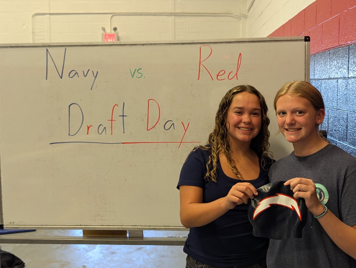 It's Draft Day!  With the 1st overall pick the Navy Girls select 7th grader Parker Goff!
