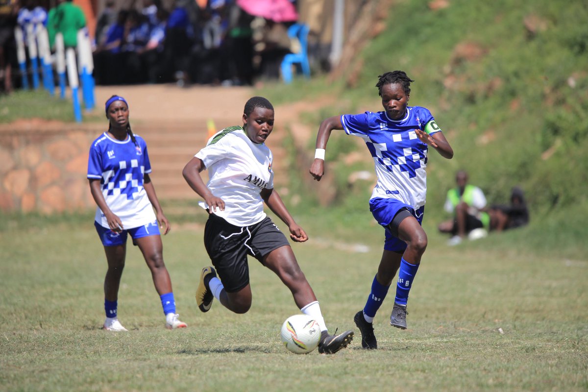 AmusWfc's tweet photo. "FULL TIME! 
Uganda Martyrs Ladies FC.2-2 Amus College Women’s FC .⚽️⚽️
A hard-fought draw against a strong opponent! 💪 Let's keep pushing forward! 🔥
 #AmusCollegeWFC 
#LetThereBeLight https://t.co/z7PfZYgc1m