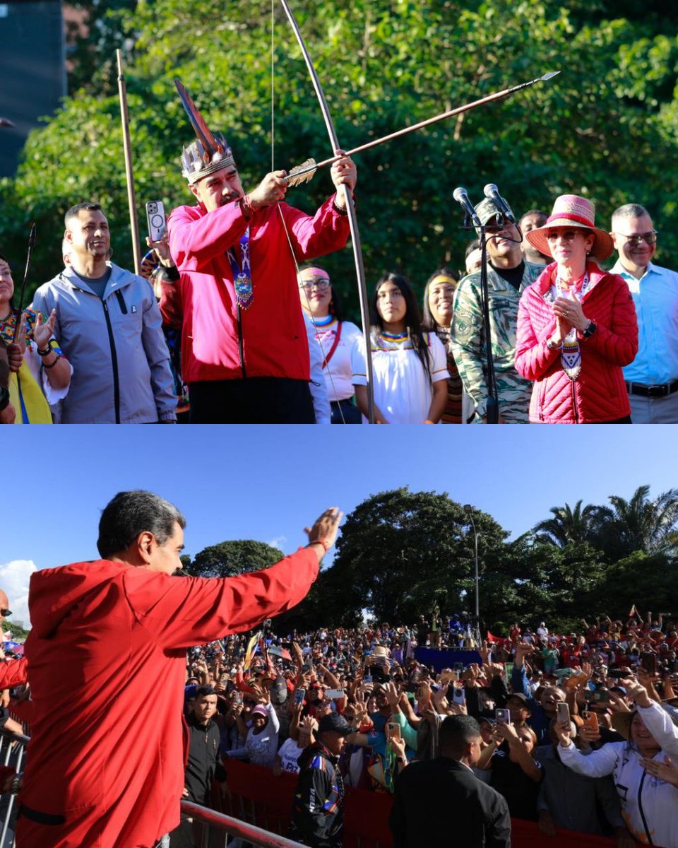 Vicky_ter4n's tweet photo. Y que les pareció esa gran marcha tan hermosa celebrando los 533 años de la Resistencia Indígena? De verdad que me
Encantó…. Y más bello mi presidente de CACIQUE🫶🏻 Nico es el mío🇻🇪❤️ @NicolasMaduro @ConCiliaFlores https://t.co/5RAmsv6Ko4