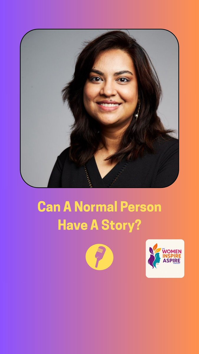 In this episode of shorts in "The Women Inspire Aspire Podcast", Nidhi Dullur wonders if a normal person can have a story:

youtube.com/shorts/r1JR75_…

Full episode here: youtu.be/ZYwa7XYtEI4

Please subscribe to this channel for more awesome podcasts!

#womeninspireaspire #women