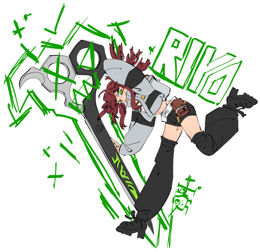 Kiwi_Temivel's tweet photo. Fast sketch 
#GACHIAKUTA #riyoreaper #fanart https://t.co/VKoThgAMDD