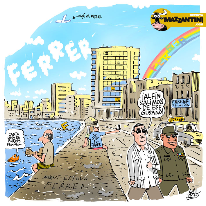 "En el pueblo hay muchos Ferrer", por Lauzán. Empezó la semana con el exilio forzado de José Daniel Ferrer, líder de la UNPACU y pesadilla del castrismo. La decisión más dura que ha tomado en su vida ha sido esta de salir al exilio", dijo su hermano, al recibir a Ferrer en EEUU.