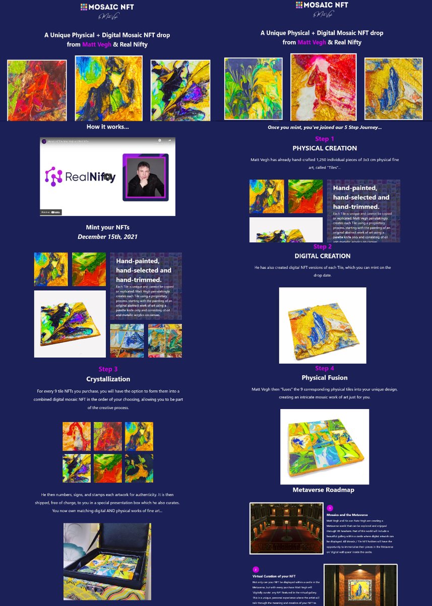 TheApiens's tweet photo. Definitely should look into anything @mattvegh has done. One of the OG Phygital experimentalists in the crossover of physical and digital artwork since 2016 and with many Web3 firsts under his belt and he owns 40+ Collections and built one of the largest 500+ game Metaverses.

A multi-time international award winning artist who rewards his holders with original physical art.