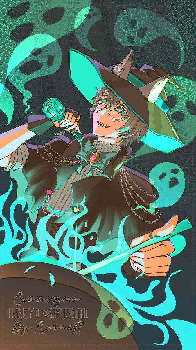 Noonmist1's tweet image. ꧁Halloween YCH!!👻꧂
🧹The coven grows stronger! :0 @ShyFireDoggo thank you so much for joining!! c: 💚💫
(Btw there's still 2 slots left for this ych ^^ vgen.co/Noonmist)
#ychcommission #commissionsopen #ArtistOnX