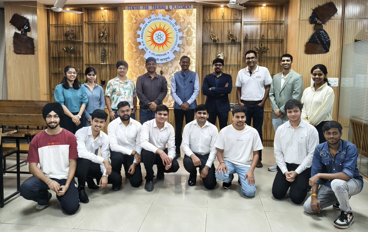 NITJofficial's tweet photo. Celebrating success at NITJ! 11 talented students selected by Sun Pharma — a testament to hard work, talent, and perseverance.
#NITJ #CampusPlacements #SuccessStories https://t.co/V62LMSvzrF