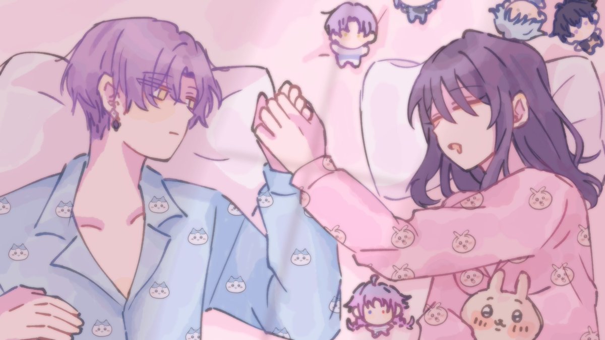 Sylvie: (ᴗ˳ᴗ)ᶻ𝗓𐰁
Kafka: You’re always so carefree, Sylvie-chan… even in your sleep.
Kafka: (I wonder if you ever dream of me the way I dream of you?)

#18tripyume #yumetwt #KafSyl