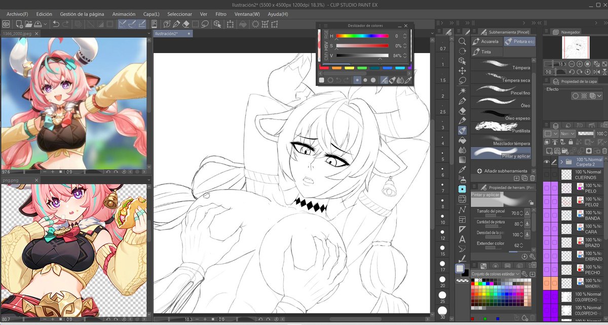 BLACKMXMEXICO's tweet photo. #BLACKMX #GenshinImpact

Un pequeño avance de Genshin Impact - Varesa
.
.
.
.
.
#ヴァレサ #Varesa #GenshinImpact #ノエル #诺艾尔 #sketch #スケッチ #clipstudiopaint #二次创作 イラスト #fanart #BLACKMX https://t.co/4mM3I5v3NQ