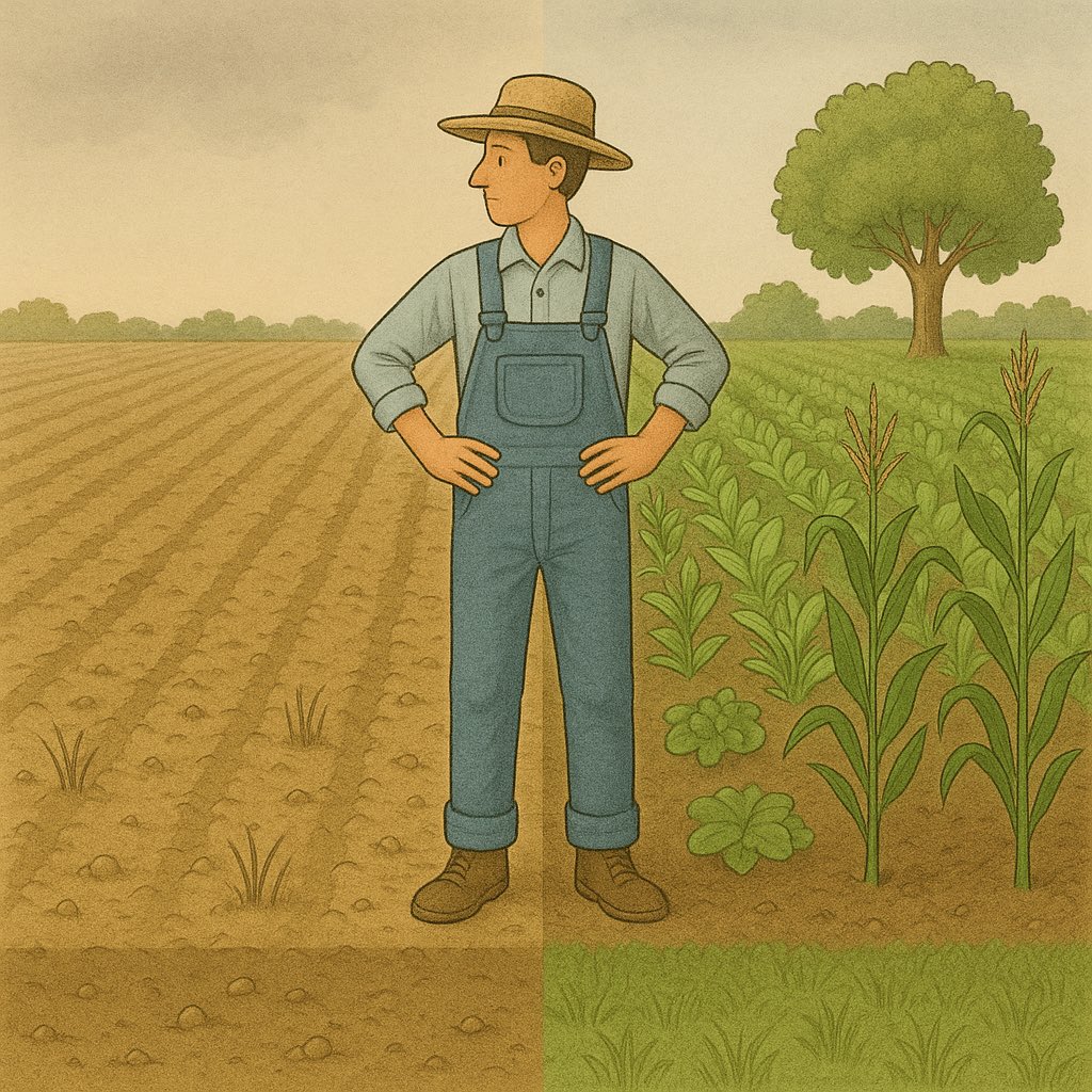 🌱 Crítica a la agricultura actual

La agricultura moderna ha avanzado mucho en tecnología, pero ha perdido su equilibrio con la naturaleza.

Se depende cada vez más de fertilizantes químicos, pesticidas y monocultivos que degradan el suelo y reducen la biodiversidad.

Muchos