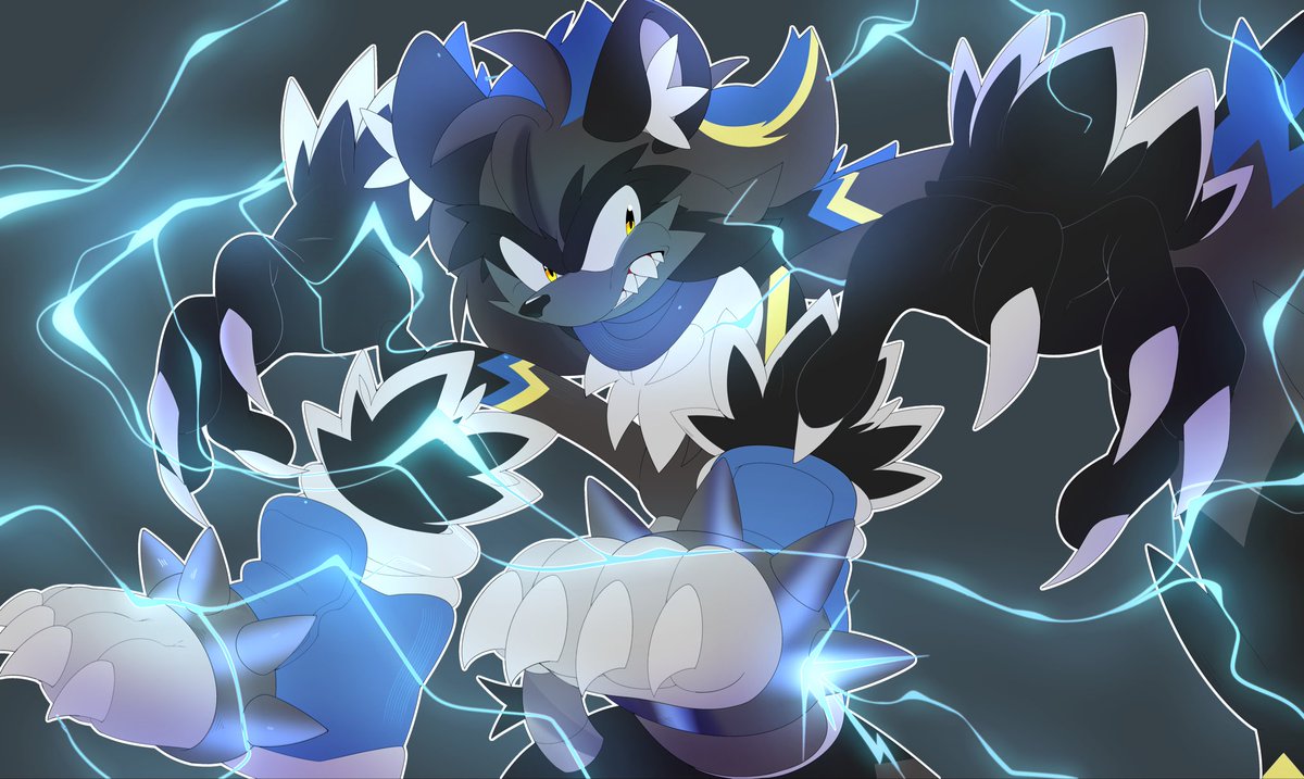 Another commission for <a href="/blukaria_/">Blukaria</a> !!!💙🖤