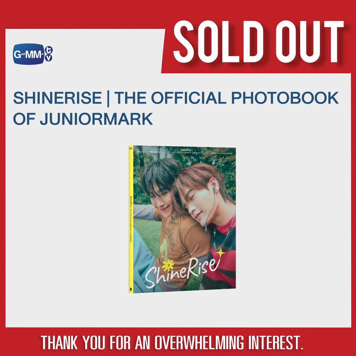GMMTV JuniorMark フォトブック ShineRise The Official Photobook of Junior & Mark : Shinerise @ eThaiCD.com