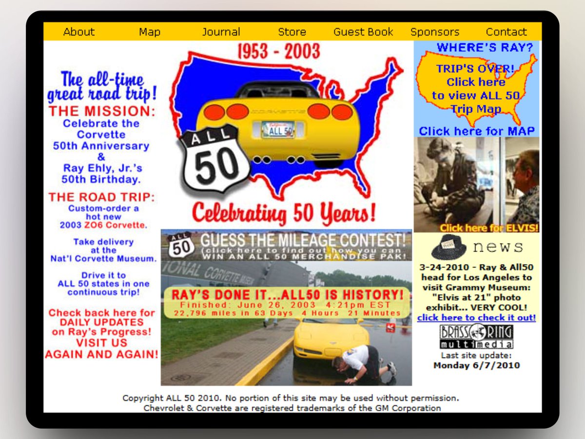 one of the best parts of WP Meets Ups is coming across relics of the internet like all50corvette.com/a50orig/ which is maybe older than some of you, and is older than this website and the technology used to build it.