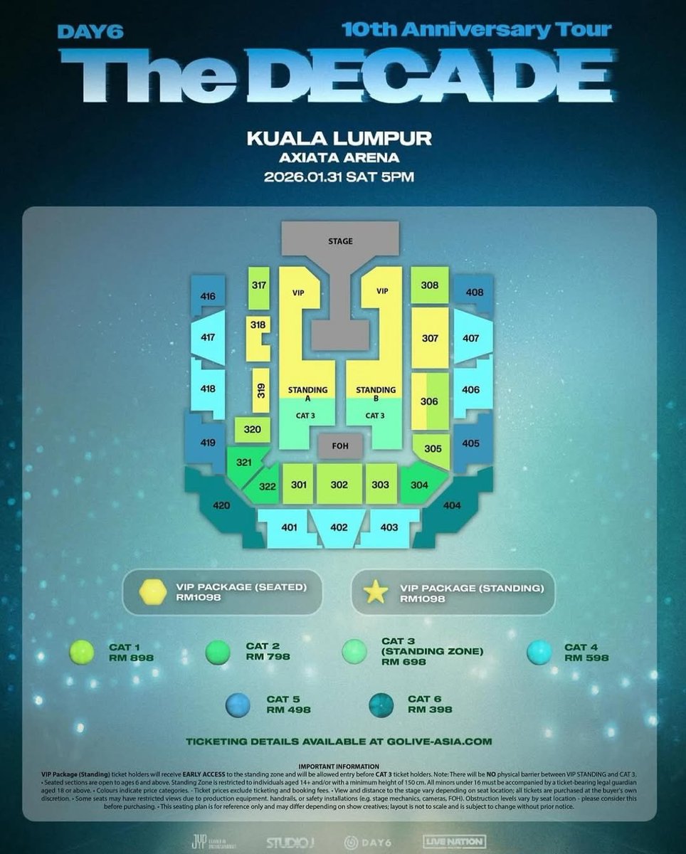 ✨PLS HELP RT ✨

#WTSDAY6 #WTS
DAY6 The Decade in KL

Section : 1x VIPA1 STANDING

Reason of Selling : Suddenly can't make it and have to let go

For SERIOUS BUYER only 🥹
NO SCAMMER!!! 

DM for more details~ 
thanks!

#TheDecadeinKL #DAY6