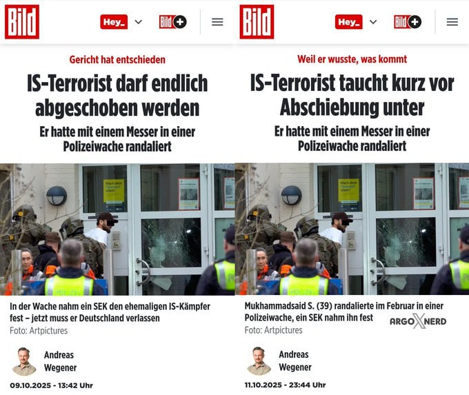 Hey Ali Kollege hör mal zu.
Hier ist der Verfassungsschutz, wir kommen am Freitag um dich für deine Abschiebung abzuholen.
Kannst schon mal Koffer packen. 
Bis dann.
Liebe Grüße dein Verfassungsschutz.😘