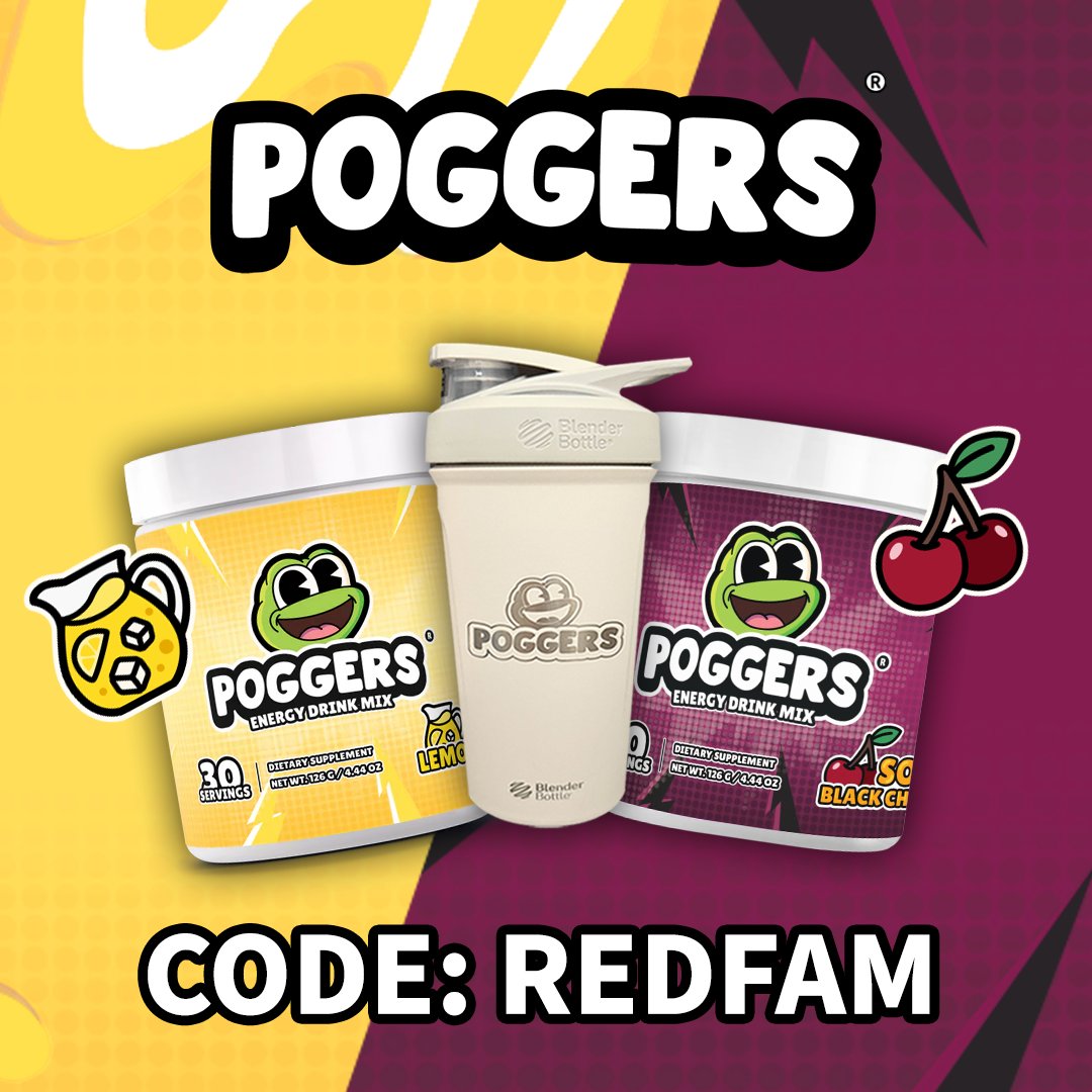 RedPosuer's tweet image. @PoggersShop has energy, hydration, and sleep drink mixes along with their own shakers! Guarantee you won't be disappointed! You guys can use my code "REDFAM" for 10% off your orders! Or you can also visit the link: drinkpoggers.com/REDFAM. 🤯

#affiliate #affiliatemarketing