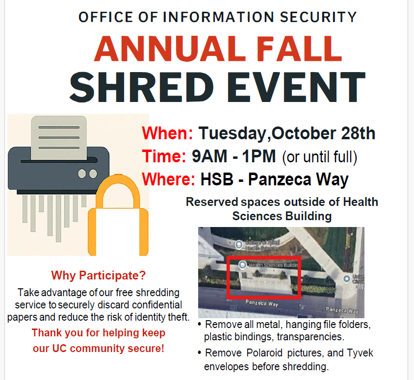 🎃👻 Don’t Let Cyber Threats Haunt You This Halloween!

The Office of Information Security has some not-so-scary tips:

🕸️ Beware of phishy emails dressed as spooky deals
🧛‍♂️ Don’t get tricked — verify links before you click
🧙‍♀️ Keep your software updated and devices protected