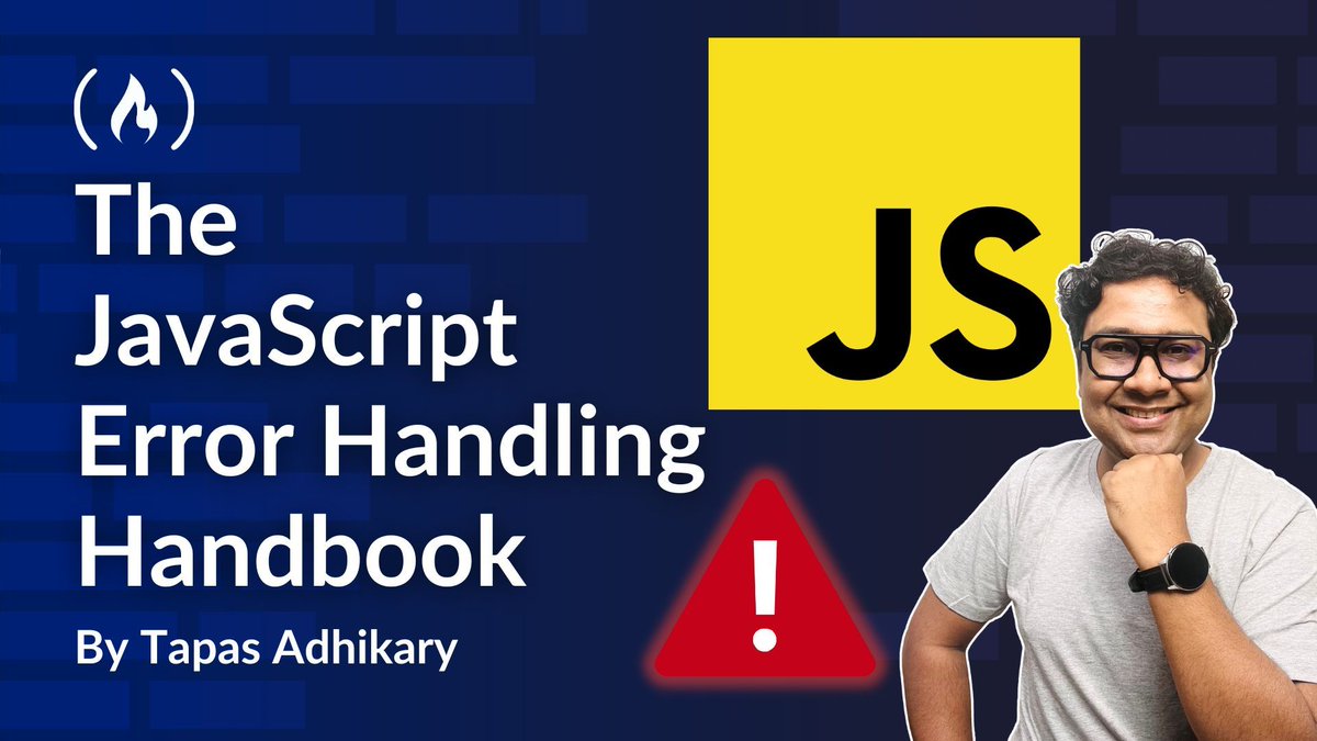 freeCodeCamp's tweet image. When you're coding an app, you'll likely introduce a few bugs or make a mistake here or there.
So you'll need to be able to handle these errors in a graceful way.
In this handbook, @tapasadhikary teaches you a bunch of helpful debugging and error handling techniques you can…