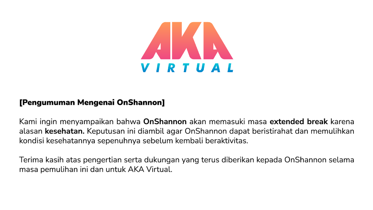 [Pengumuman Mengenai OnShannon]
