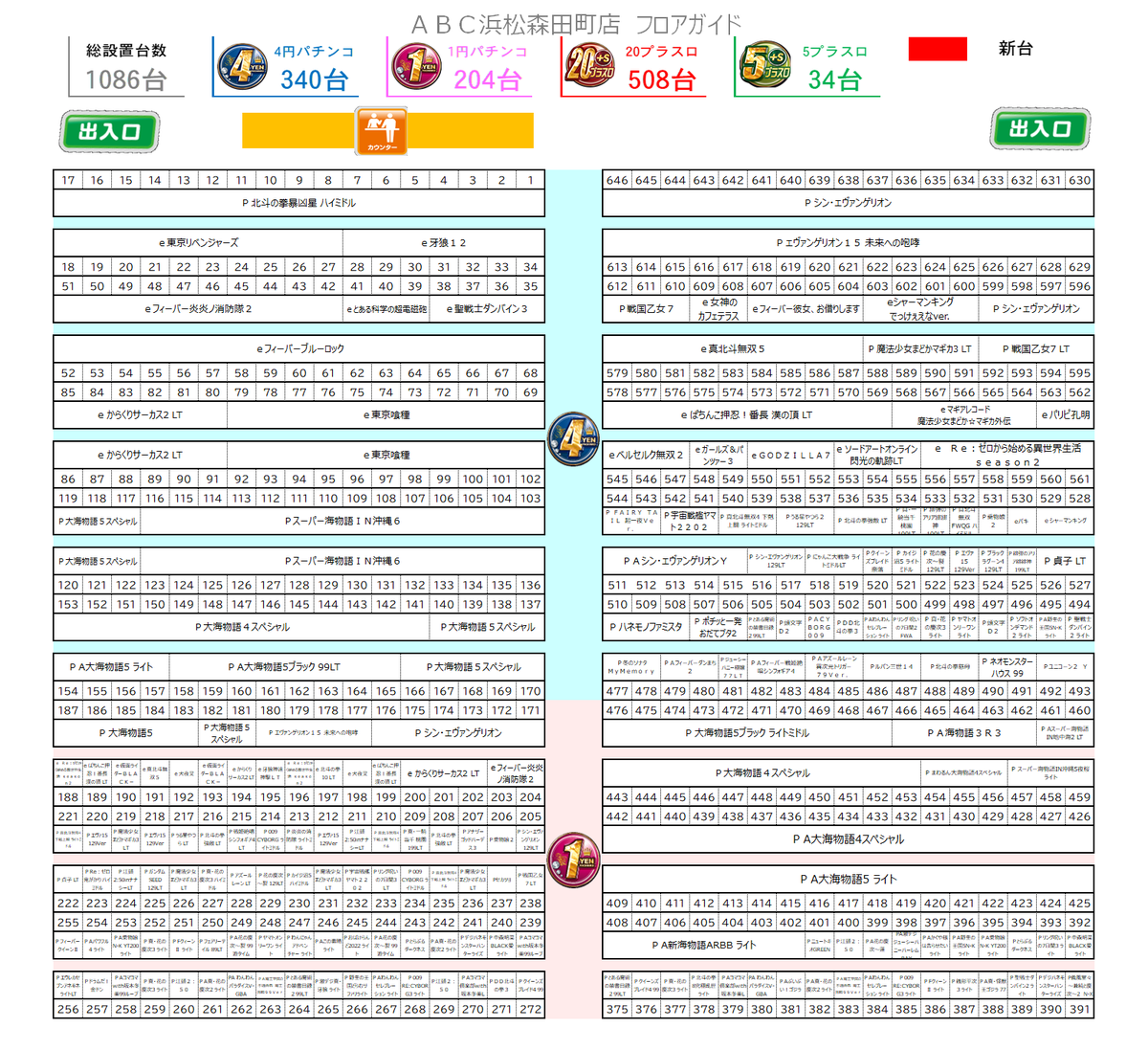 おはよう御座います🌅😄 【入場時のルール】と【店内配置図】の