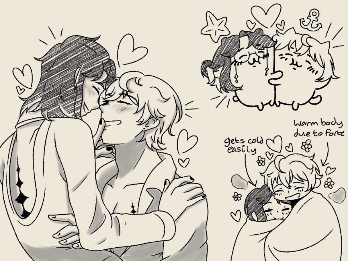 ⚓🌟 sum lazy starsea doodles as a warmup :3 #yumeship #selfship #starsea #Brant
