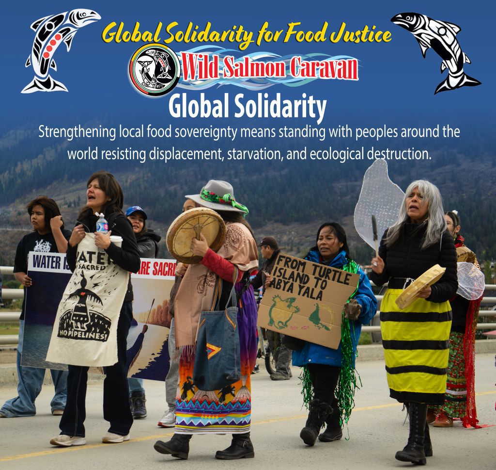 🪶 As the Wild Salmon Caravan 2025 comes to a close, we carry forward the powerful reminder that when we care for our foodlands, we stand in solidarity with all who are fighting for theirs. 

#WildSalmonCaravan #GlobalFoodJustice #IndigenousFoodSovereignty  #GlobalSolidarity