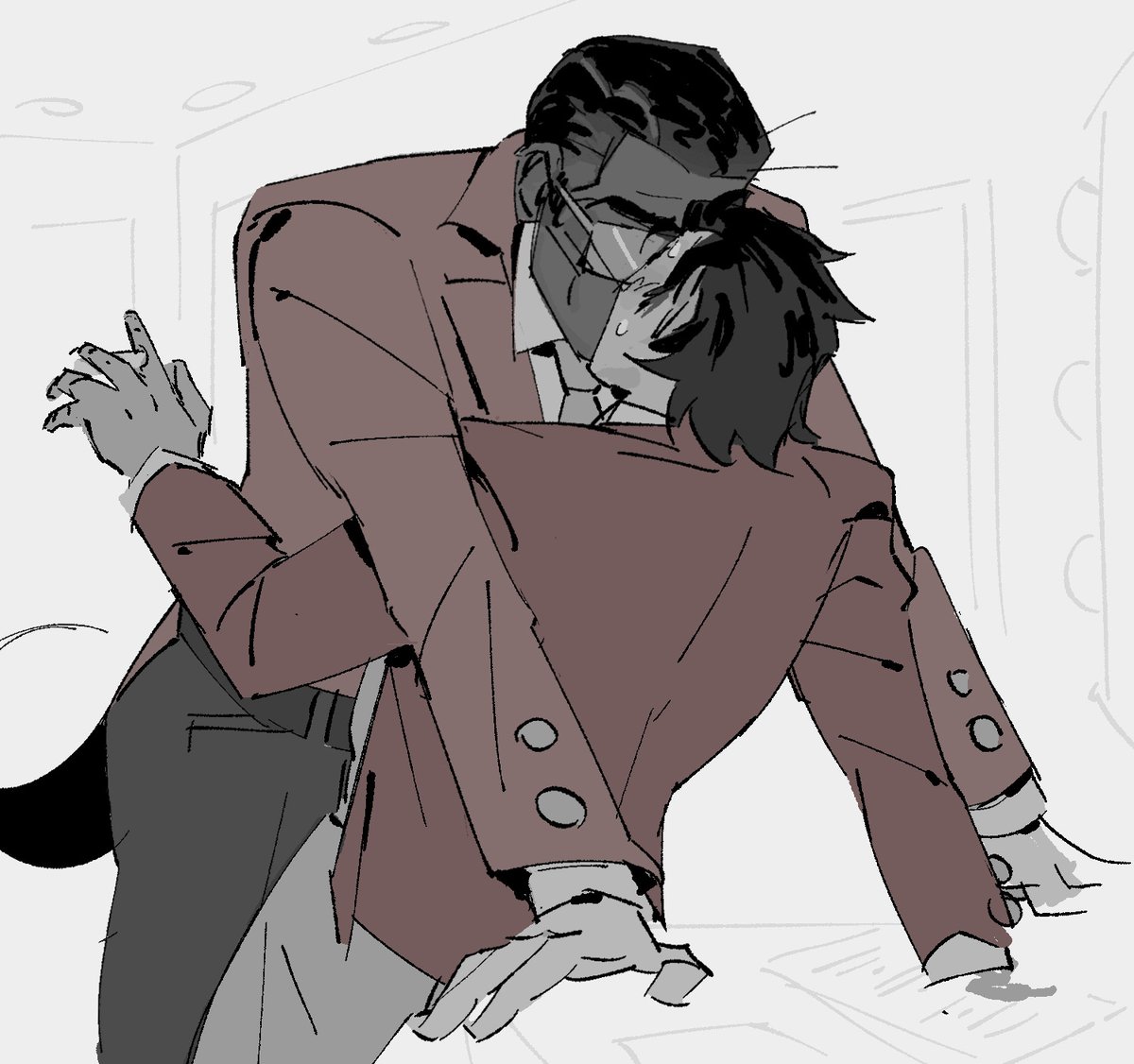 sinkurteeth's tweet photo. waaait i forgot to make his pants white https://t.co/BxchlOaTP9