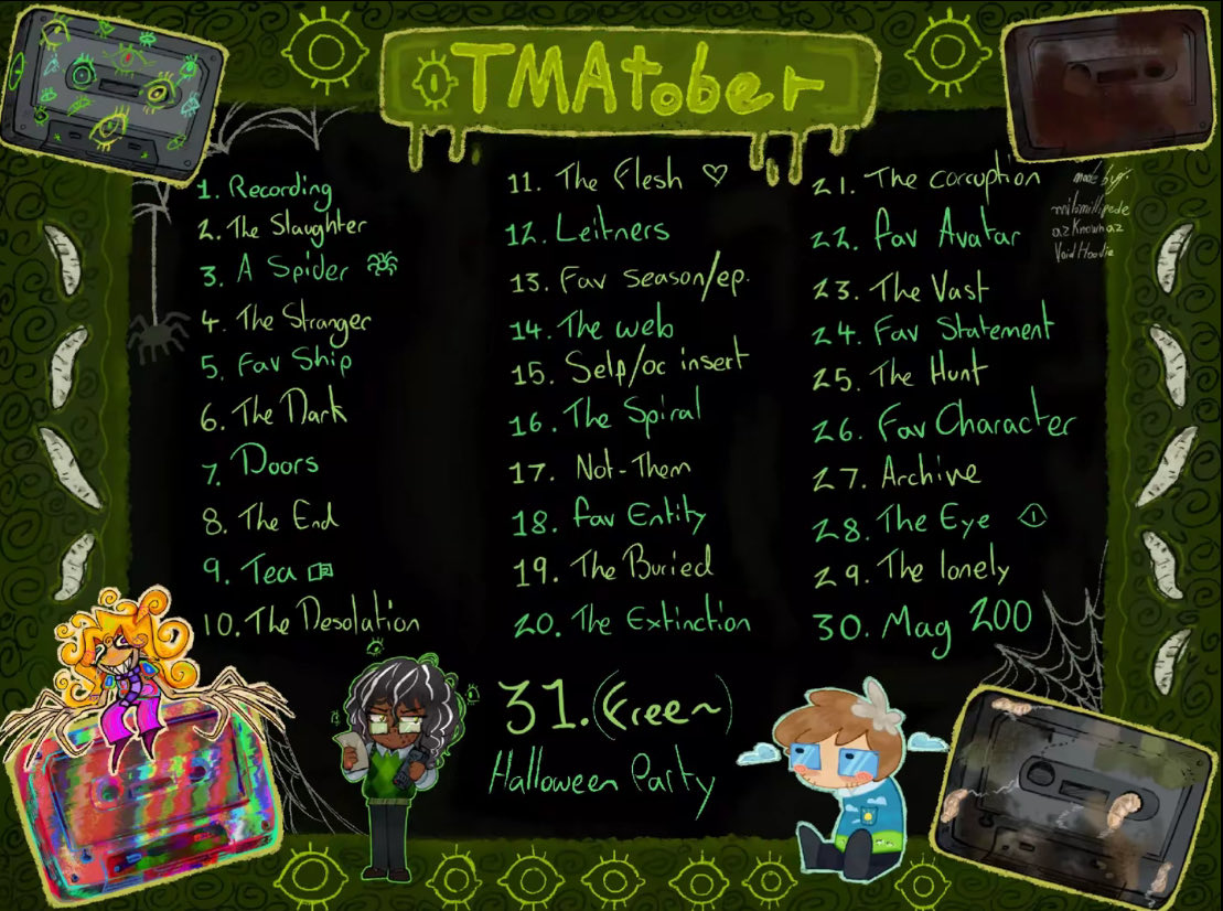 1gravityFALLs1's tweet image. TMAtober day 13
Fav season/ep
#tma #tmatober2025 #inktober #art
#mag22

There is a #gravityfalls reference in there