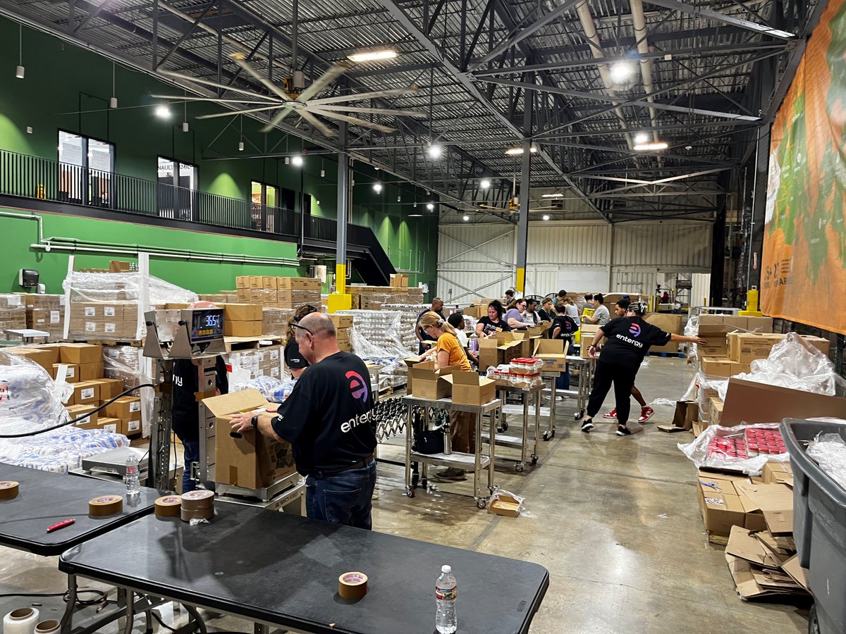 EntergyNuclear (@entergynuclear) on Twitter photo We’re proud to give back.🙌 
Members from our Waterford 3 Steam Electric Station volunteered at the Second Harvest Food Bank to put together more than 600 boxes of food to feed low-income families within our communities.🏡 #WePowerLife We’re proud to give back.🙌 
Members from our Waterford 3 Steam Electric Station volunteered at the Second Harvest Food Bank to put together more than 600 boxes of food to feed low-income families within our communities.🏡 #WePowerLife