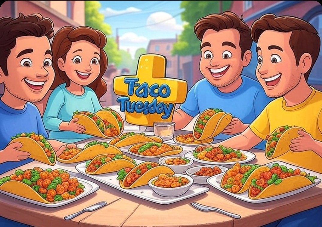 Gm gm 

Happy Taco Tuesday 🌮 😋 
How do you like yours ?