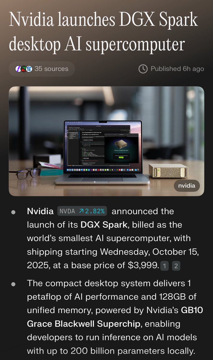 #Nvidia launches the #AI supercomputer.