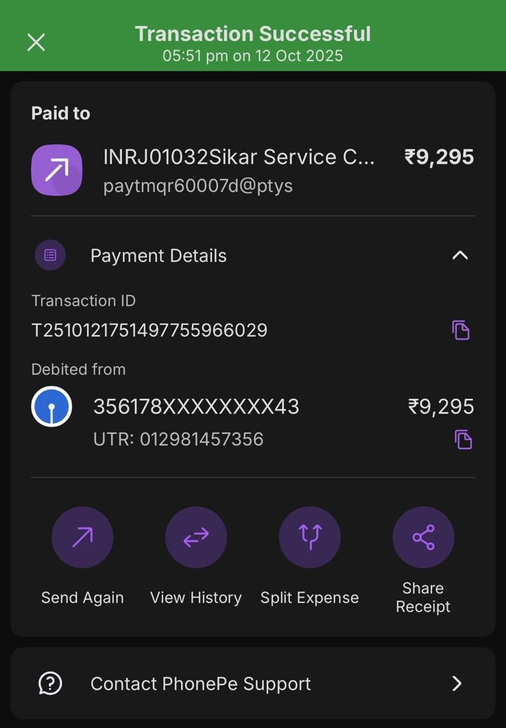 NiteshB31's tweet photo. @Vivo_India 
I got the screen of my new phone V50 screen replaced from vivo service centre sikar on 12th October.
For which I paid 9295 rupees.
I haven't been billed yet.
I was treated badly at the centre. Why are you not paying the bill even after two days of taking the money? https://t.co/lHPQ26AwER