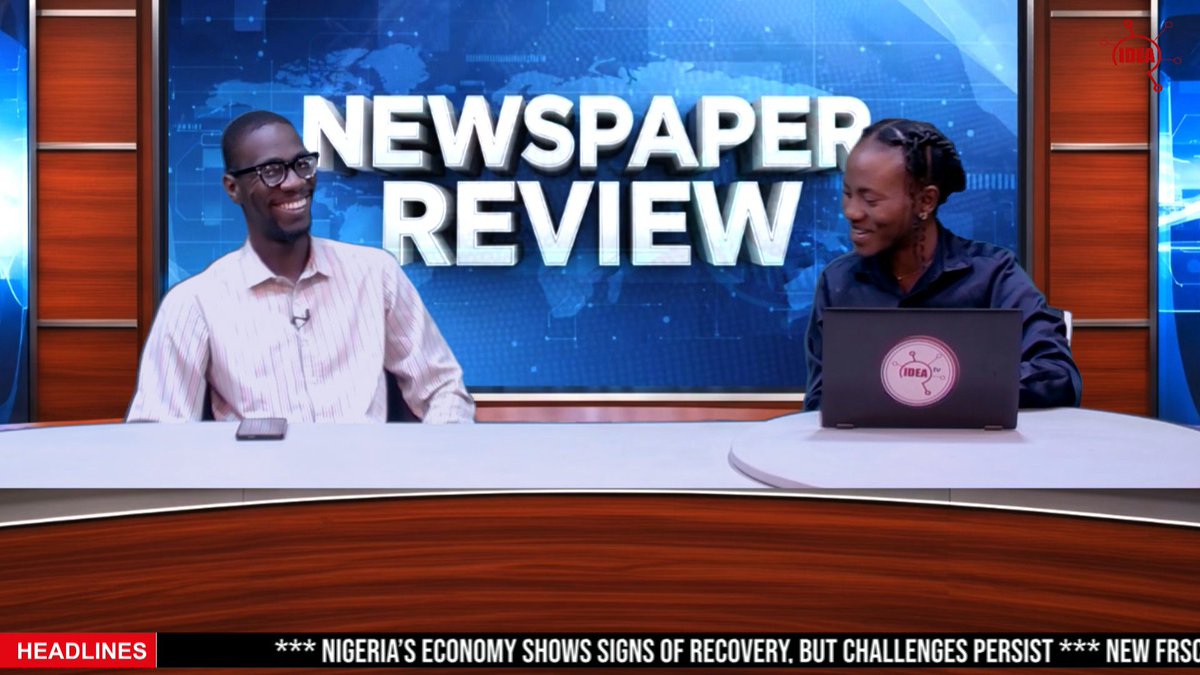 ideatelevision's tweet image. NEWSPAPER REVIEW ON IDEA TV.

Join us every weekday morning as we Highlight headlines and trending stories from newspapers across the country.

youtube.com/live/sTRdmwC3d…

#NewsUpdate #newsreview #ideatv