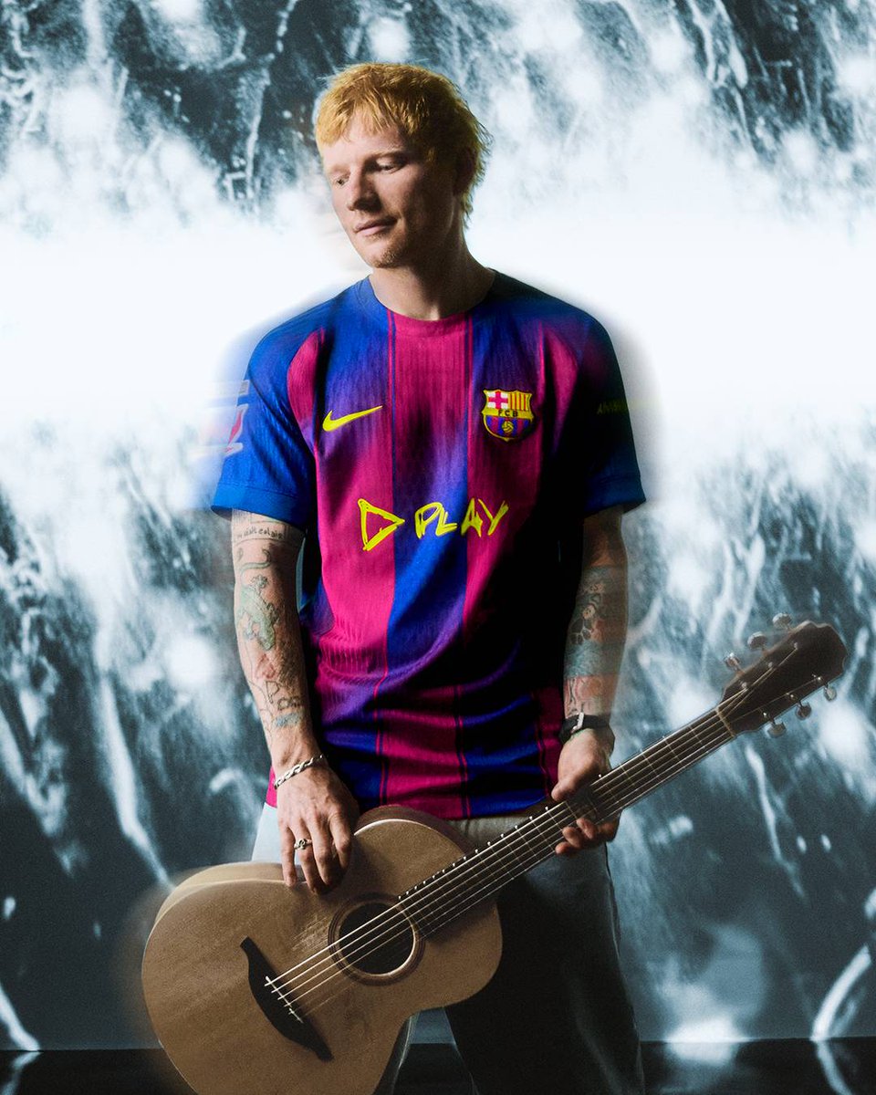 🚨 𝐎𝐅𝐅𝐈𝐂𝐈𝐀𝐋: The Ed Sheeran × Barça special El Clásico jersey. #fcblive 🤩