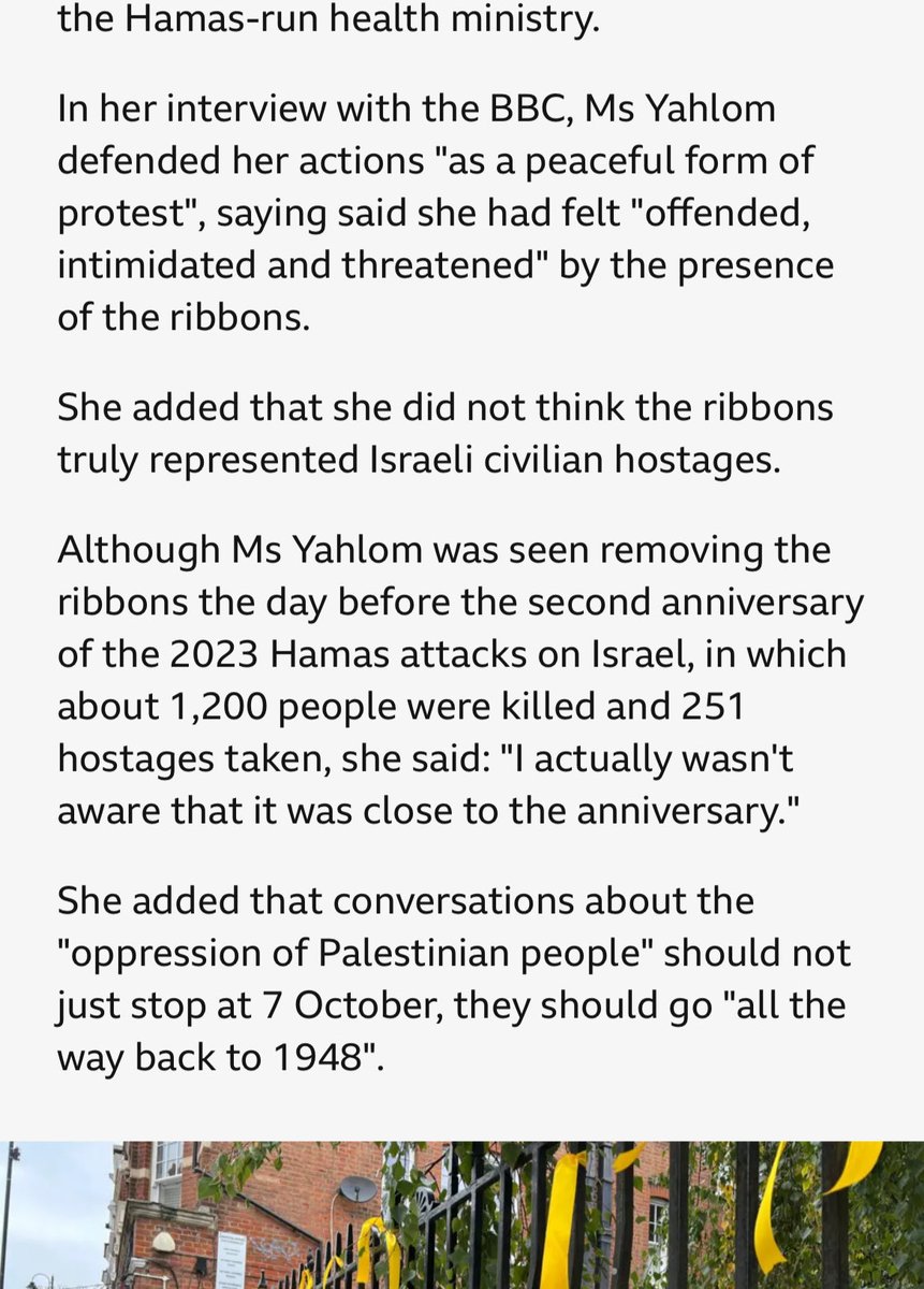 Who could have guessed that the BBC would do a sympathetic interview with the woman who cut down the yellow hostage ribbons??