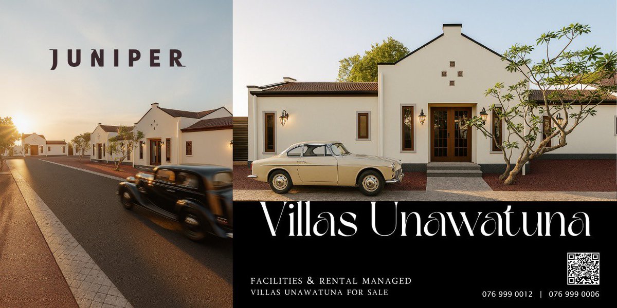 CbHlands's tweet photo. https://t.co/uQbV7gxLKi
Owning a villa at Villas Unawatuna means securing a rare piece of Sri Lanka’s southern coast; freehold land near the Galle Expressway exit, UNESCO heritage, and thriving tourism infrastructure. It’s a perfect blend of heritage, luxury, and lasting value. https://t.co/nGIJVbCm4K