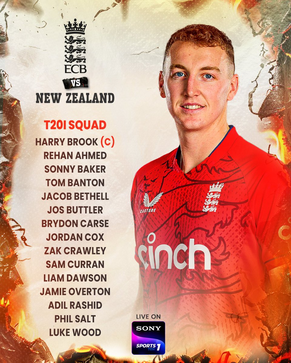 SonySportsNetwk's tweet photo. The shortest format, the biggest battles. ⚔️

New Zealand vs England 👉 let the battle begin. 

#SonySportsNetwork #NZvENG https://t.co/rHD22WC7xU