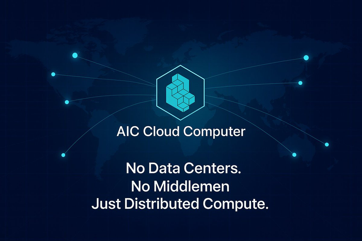 aicoachxyz's tweet image. 🚀 Meet AIC Cloud Computer — a decentralized network that lets anyone share their computing power to fuel AI innovation.
🏢 No data centers.
🤝 No middlemen.
⚙️ Just pure distributed compute. 💪
#AI #Web3 #DePIN #AICoach