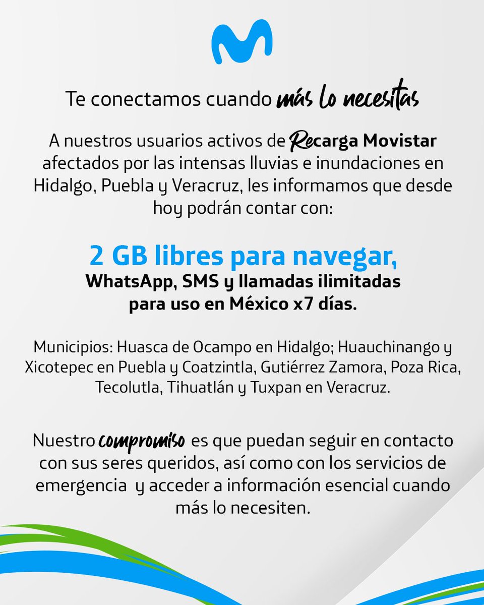 Cuando la conexión importa, Movistar responde💙💚