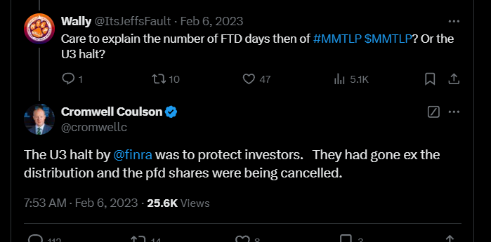 MetaGuyMarduk's tweet image. Day 1040 of the #MMTLPFIASCO and I am not going to stop dropping receipts from experts in the financial industry. 

Dave Lauer was a member of FINRA's Market Regulation Committee. If he is saying what he is saying below (picture #1), I can only assume that @dlauer knows there is