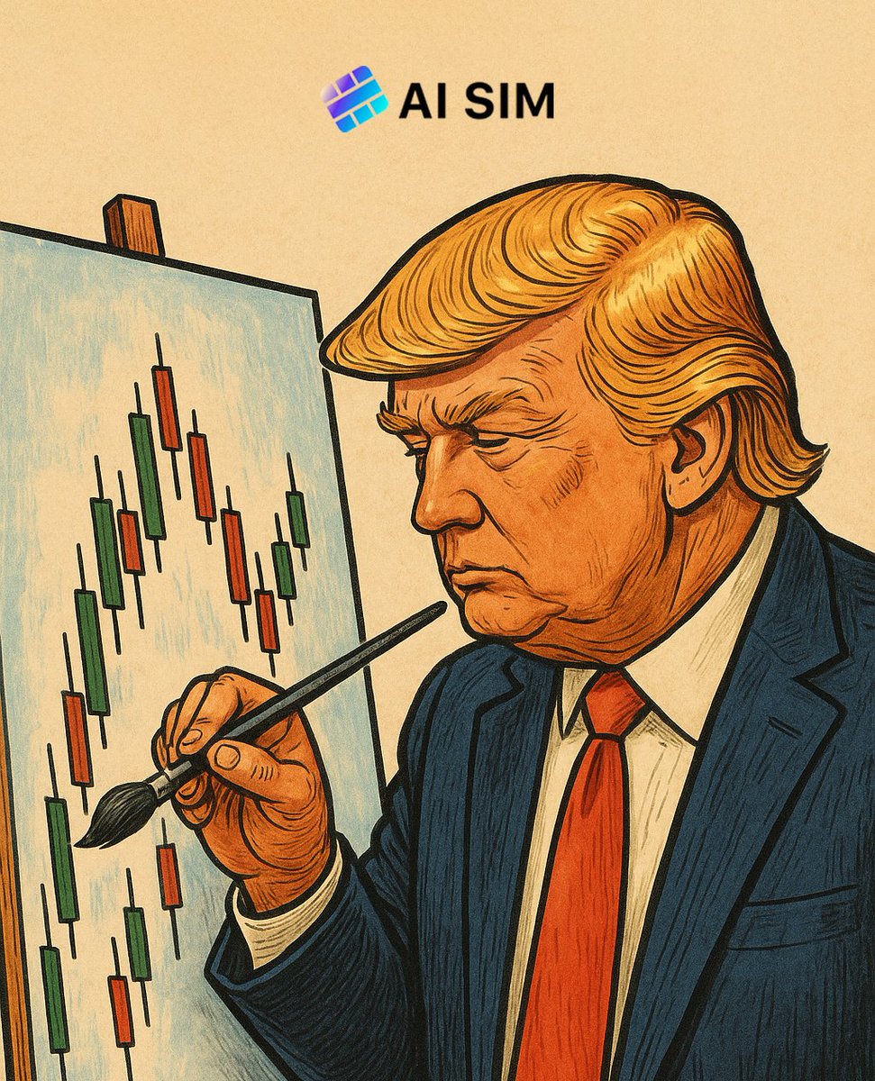 The real trading genius doesn’t study charts — he draws them. 
                                                                  — Donald Trump
Be honest… did Trump’s moves trap you too? 😂

✍ Comment + TG name = 2,000 AISIM points
#Crypto #BTC #AISIM”