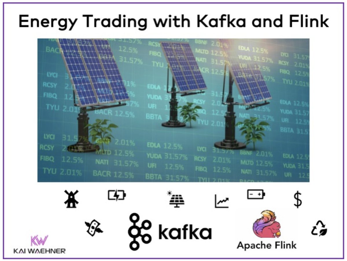 KaiWaehner's tweet image. Real time #EnergyTrading needs instant insights.
#ApacheKafka and #ApacheFlink power this with scalable, reliable #DataStreaming for IoT data, market prices, and forecasts.
Companies like Uniper, Powerledger, and re.alto already lead the way.
kai-waehner.de/blog/2024/06/2…