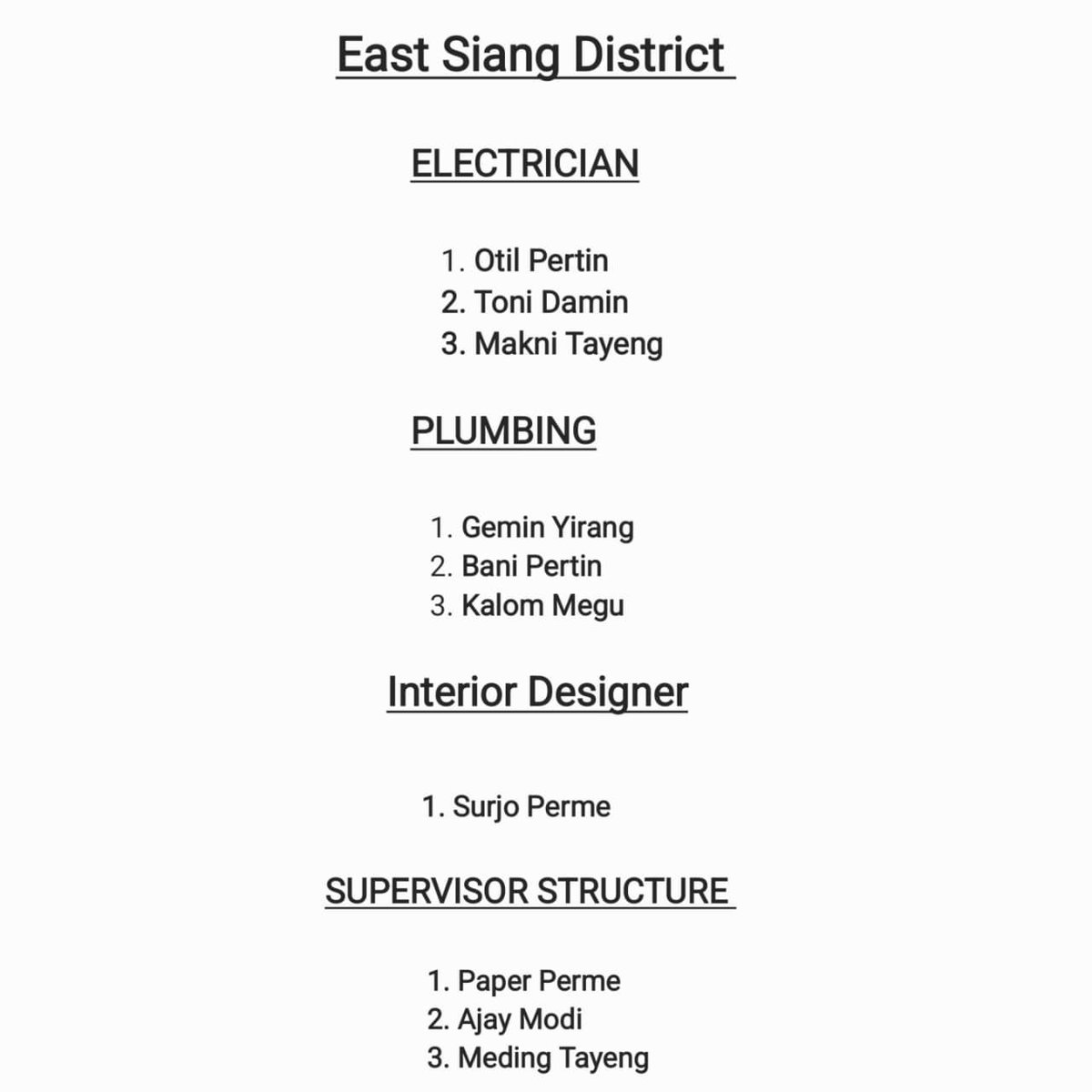 Proud of our youths from East Siang District who completed skill training at the National Academy of Construction, Hyderabad. Empowered with skills in electrician, plumbing, interior design &amp; supervision ready to earn with dignity and fight unemployment. #mymebo