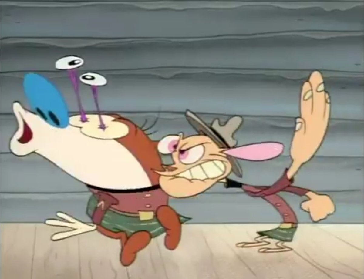 nzmk99's tweet image. the royal canadian kilted yaksmen is one of my favorite ren and stimpy eps. so many good faces plus im a sucker for bold lineart