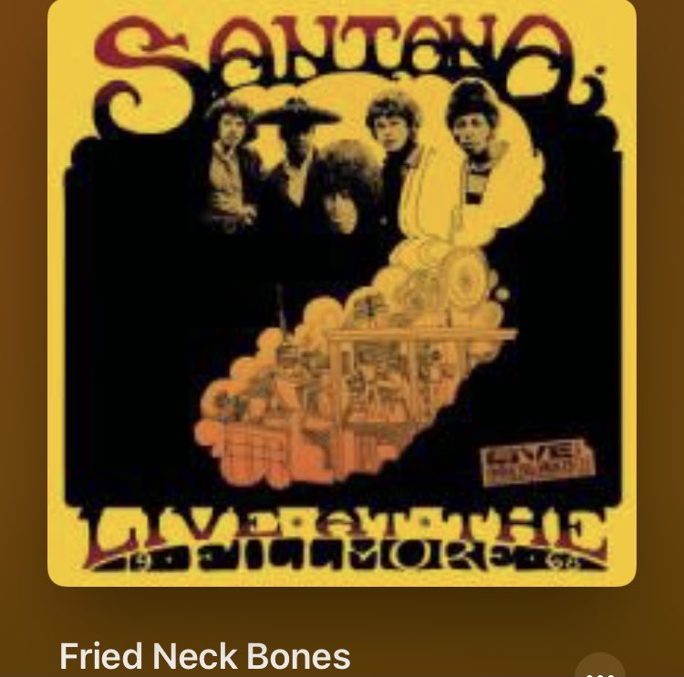 ryunosuke_h's tweet image. #Nowplaying
Fried Neck Bones -
Santana
(Live at the Fillmore '68 Disc 1)
#60s #fillmore #1968
youtube.com/results?q=Frie…