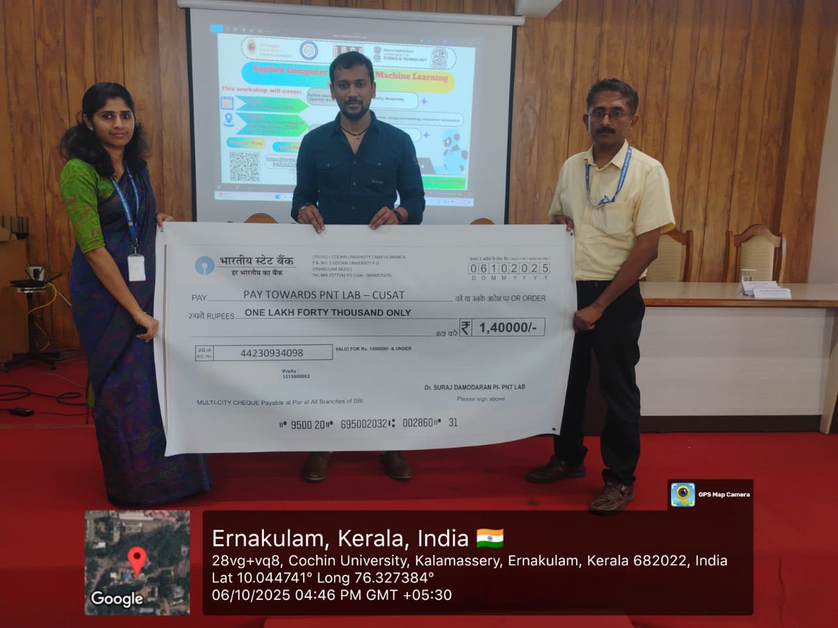 iittniftih's tweet image. 🎉 2nd PNT Lab success from Kerala!
120+ students joined CV & ML workshop at CUSAT.
🚀 “SMART DIGIT RECOGNIZE” challenge launched.
🏅 Winners get internship, ₹5K stipend & fellowship chance.
#IITTNiF #PNTLabs #ComputerVision #AI4Students @iittniftih @IndiaDST @NmIcps